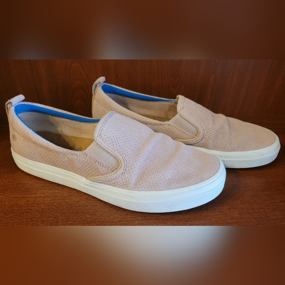 Sperry Crest Twin Gore PlushWave Pin Perf Leather Women Shoes Sz.7